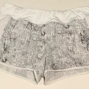MTA Sport White and Gray Athletic Shorts
